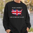Make America Great Britain Again ドナルド・トランプ 面白いシャツ スウェットシャツ 彼への贈り物