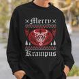 Merry Krampus Christmas Xmas Horror Ugly Sweater Evil Pajama Sweatshirt Gifts for Him