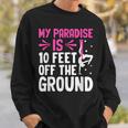 My Paradise Is 10 Feet Off The Ground 空中シルクエアリアリスト スウェットシャツ 彼への贈り物