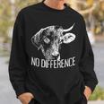 No Difference ワンライフ 違いはありません ベジタリアン 動物愛好家 ビーガン 長袖tシャツ スウェットシャツ 彼への贈り物