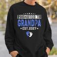 メンズ Promoted To Grandpa Est 2027 Dad スウェットシャツ 彼への贈り物