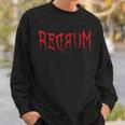 Redrum 怖い不気味な血まみれのハロウィンtシャツ2 スウェットシャツ 彼への贈り物