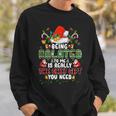Being Related To Me Christmas Family Ugly Sweater Pajamas Sweatshirt Gifts for Him
