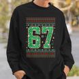 Santa Says 67 Christmas Ugly Sweater 6 7 Six Seven Meme Sweatshirt Gifts for Him