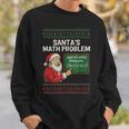 Santa's Math Problem 67 Viral Meme Christmas Ugly Sweater Sweatshirt Gifts for Him