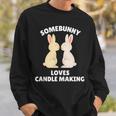Somebunny Loves Candle Making Cute Easter Bunny Candle Maker Tank Top Sweatshirt Unisex Gifts for Him