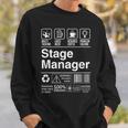 Stage Manager Description Label スウェットシャツ 彼への贈り物