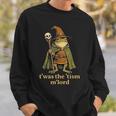 T'was The 'Tism M'lord Frog Wizard Tism Sweatshirt Gifts for Him