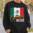 Viva Mexico ソンブレロ インディペンデンス メキシコ 国旗 メキシコ 長袖tシャツ スウェットシャツ 彼への贈り物