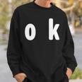 「Ok」面白い デザイン 語録 ネタ おもしろ 漢字 Ok スウェットシャツ 彼への贈り物