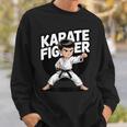 かわいい空手少年 格闘技キッド スウェットシャツ 彼への贈り物