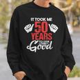 この素敵な50歳の誕生日を面白く見せるのに50年かかりました スウェットシャツ 彼への贈り物