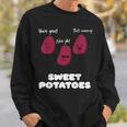 さつまいもを称賛する面白いさつまいもギャング スウェットシャツ 彼への贈り物
