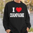 アイ・ラブ・シャンパン スウェットシャツ 彼への贈り物