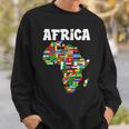 アフリカtシャツ 誇り高きアフリカ国旗大陸愛 スウェットシャツ 彼への贈り物