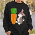 ウサギ ニンジン スウェットシャツ 彼への贈り物