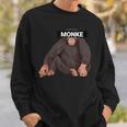 エステティック・モンク・ミーム・ファニー・モンキー・ラバー スウェットシャツ 彼への贈り物