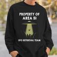 エリア51 シャツ Property Of Area 51 Ufo エイリアン 長袖tシャツ スウェットシャツ 彼への贈り物
