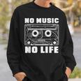 カセット No Music No Life Music Lover スウェットシャツ 彼への贈り物