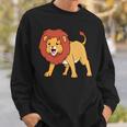 カワイイライオン 長袖tシャツ スウェットシャツ 彼への贈り物