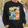 クレヨンしんちゃん アメコミ風のしんちゃん パーティタイム スウェットシャツ 彼への贈り物