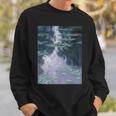 クロード・モネの睡蓮 長袖tシャツ スウェットシャツ 彼への贈り物