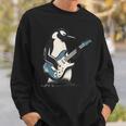 クールなペンギン ギターを弾く 音楽愛好家 ペンギン ギター 面白い スウェットシャツ 彼への贈り物