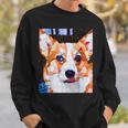コーギー・ポートレート キュビズム・アート スウェットシャツ 彼への贈り物