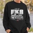 シビック タイプr Fk 8 日本車 長袖tシャツ スウェットシャツ 彼への贈り物