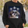 シーズー 犬 シウツー 犬 エイリアン Ufohitzhu おもしろい シーズー 長袖tシャツ スウェットシャツ 彼への贈り物