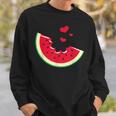 スイカ スライス メロン 夏休み シーズン フルーツ愛好家 スウェットシャツ 彼への贈り物
