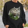 スイカ猫ミーム スウェットシャツ 彼への贈り物