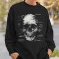 スカルアートグラフィックテキストモチーフドクロ スウェットシャツ 彼への贈り物
