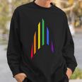 スタートレック オリジナルシリーズ プライドレインボーデルタ 長袖tシャツ スウェットシャツ 彼への贈り物