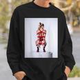 セクシーガールグラフィックtシャツ シバリロープのセクシーなピンナップガール スウェットシャツ 彼への贈り物