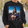セクシーガールグラフィックtシャツ セクシーなラティーナガール&バイクビーチ。 長袖tシャツ スウェットシャツ 彼への贈り物
