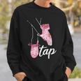 タップダンサー レトロフラワー タップダンサーデザイン タップダンス スウェットシャツ 彼への贈り物