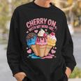 チェリー・オン・ウィズ・マイ・ミニ・ミー・アイスクリーム・ラブ スウェットシャツ 彼への贈り物