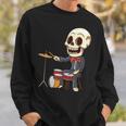 ドラミング スケルトン ドラム プレーヤー ドラマー パーカッション ドラム 長袖tシャツ スウェットシャツ 彼への贈り物