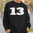 ナンバー13 Thirn スポーツチーム フロントプリント お揃い 誕生日 スウェットシャツ 彼への贈り物