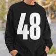 ナンバーフォーティーエイト 48 スポーツチーム制服 誕生日 48 スウェットシャツ 彼への贈り物