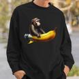 バナナロケットの宇宙飛行士猿 スウェットシャツ 彼への贈り物