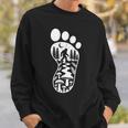 ビッグフット フットプリント 森 自然 キノコ サスカッチ スウェットシャツ 彼への贈り物