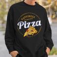ピザナポリタンレトロスナックビンテージチーズデザイン スウェットシャツ 彼への贈り物