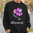 ペルー百合が大好きなアルストロメリアフラワー ピンク 2023 スウェットシャツ 彼への贈り物