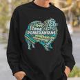 ポメラニアンが大好き-Word Cloud Pomeranians 犬ティー A スウェットシャツ 彼への贈り物
