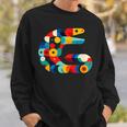 モダン 幾何学的 ミニマリズム イラスト ウツボ アート 長袖tシャツ スウェットシャツ 彼への贈り物