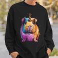 モルモット ユニコーン ギニコーン 面白い ペット モルモット好き 長袖tシャツ スウェットシャツ 彼への贈り物