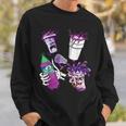 リーンシャツ、パープルドランク、ダーティダブルカップ、リーンラインスモーク スウェットシャツ 彼への贈り物