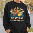 レトロ サツマイモ Did Nothing Wrong ヴィンテージ サツマイモ スウェットシャツ 彼への贈り物